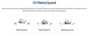 Austausch-Programm für gebrickte Meta-Quest 2, Meta Quest 3 und Meta Quest 3S, die von dem v72-Bug betroffen sind.